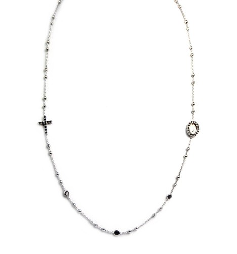 Collana rosario 48cm madonna
