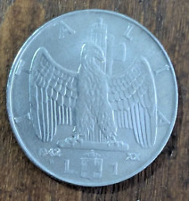 1 LIRA IMPERO 1942 XX ANNO ERA
