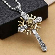 Collana teschio croce