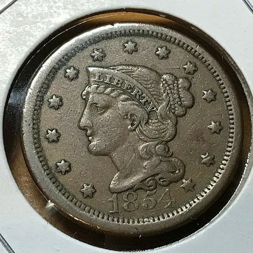 Moneta grande centesimo 1854 - moneta,