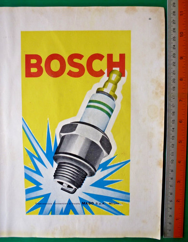 Pubblicità candele bosch sul - pubblicità,