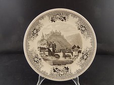 ANTICO VILLEROY &BOCH PORCELLANA PIATTO COLLEZIONE CASTELLO VIANDEN LUXEMBOURG