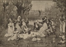 Grande stampa antica prima