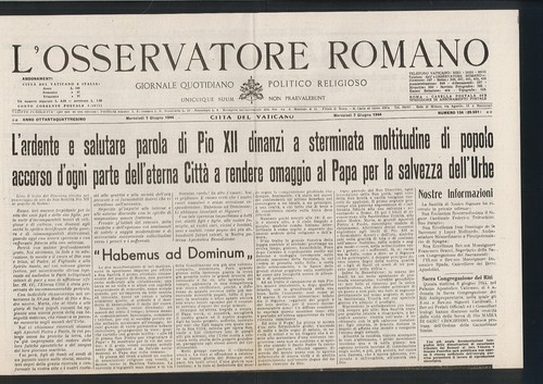 Osservatore romano del - l'osservatore,