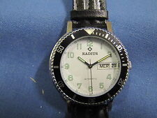 RADIUS OROLOGIO MECCANICO AUTOMATICO DAY DATE ACCIAIO . NUOVO, NOS  (29/3)