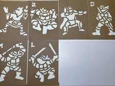 Stencil Vintage '80 paper, Tartarughe NINJA 