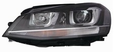 Fanale Faro Anteriore Sinistro Per Vw Golf 7 2012 In Poi Xenon Dbl Nero