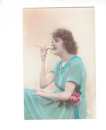 Cartolina smoking flapper - smoking,