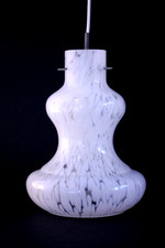 Massimo Vignelli for Gino Vistosi | Murano glass vintage pendant lamp (30x22cm)