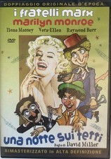 UNA NOTTE SUI TETTI Fratelli Marx RARO DVD A&R Fuori Catalogo - Marilyn Monroe