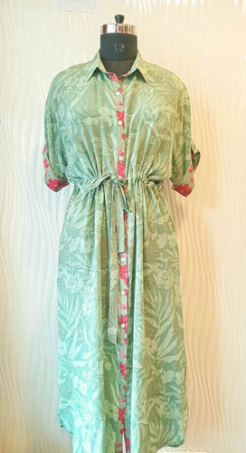 Abito camicia con cintura