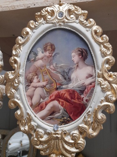 Quadro stile barocco ovale - stile,