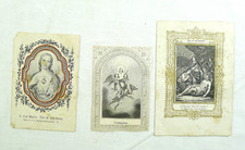 LOTTO DI 3 SANTINI ANTICHI DEL