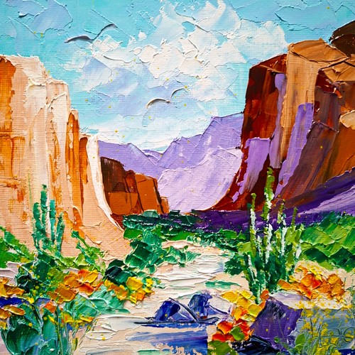 Quadro deserto big bend - quadro,