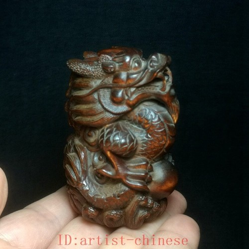 Statua statuina drago legno - drago,