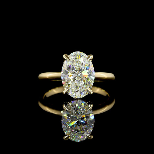 Anello fidanzamento aureola - anello, di