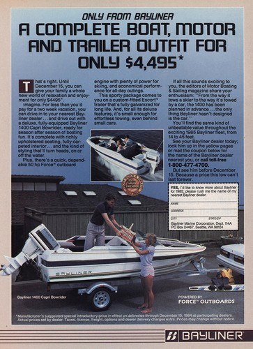 Bayliner capri bowrider 1984 - bayliner,