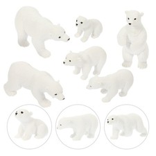  6 Pezzi Ornamenti Orso Polare