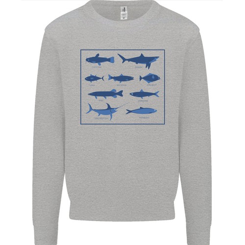 Felpa uomo squalo pesce specie - felpa,