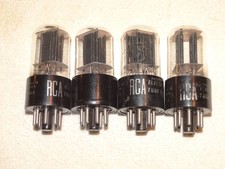 4 tubi RCA 6sn7gtb * piastre