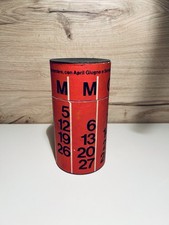 Scatola penne Paper Mate calendario perpetuo pubblicitario anni 60 vintage