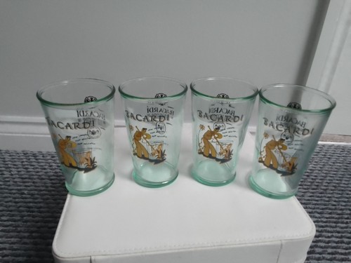 Bacardi rum glass - set, 4