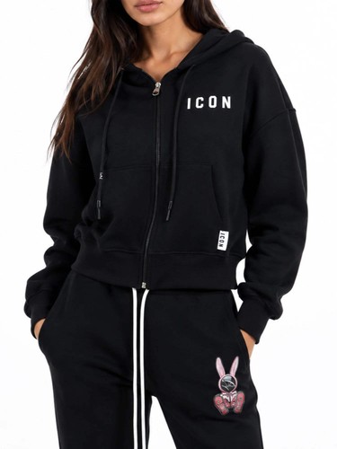 Icon felpa con - zip, cappuccio