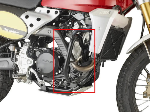 Paraurti givi scrambler - paraurti, nero