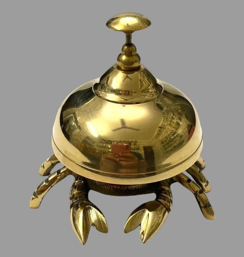 Antique brass finish - brass, crab