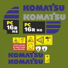 KIT DECALCOMANIA KOMATSU PC 16
