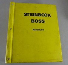 Istruzioni Per L'Uso / Manuale Officina Steinbock Boss Muletto WK10/WD15MKIIIA1