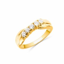 Anello incrocio riviera donna in argento 925 placcato 18 carati