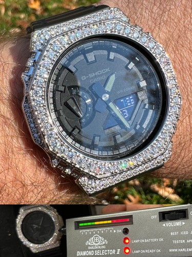 Orologio hip hop moissanite - orologio,