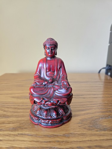 Red color sitting mediating - color,