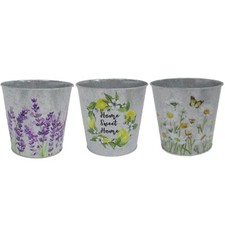 Vaso in metallo zincato -