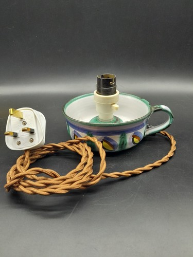 Vintage tintagel pottery lamp - tintagel,