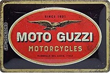 Moto Guzzi Insegna In Metallo
