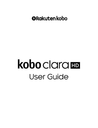 Rakuten kobo clara manuale - kobo,