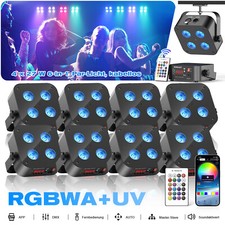 8x 108W RGBWA UV Batteria LED