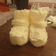 Scarpine da neonato lavorate a