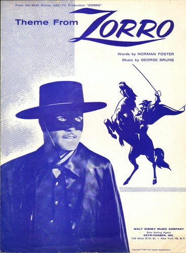 Spartiti zorro 1957 guy - zorro,
