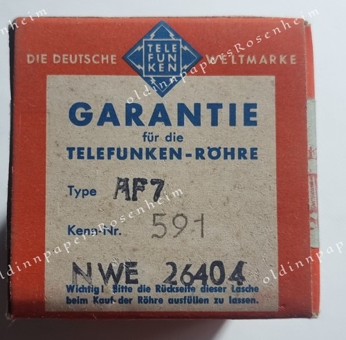 Tubo storico telefunken tube - tubo,