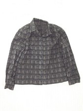 Camicia Donna Taglia M Medium Manica Lunga Vintage Sartoriale Spalline Imbottite