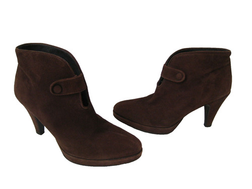 Zara brown suede - brown, leather