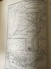 CARTA MARINA VINTAGE / MAPPA NAUTICA 1961 - Barnstaple Bideford Ilfracombe