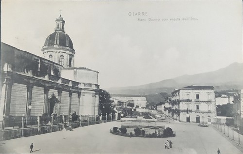 Giarre cartolina la villa - la,