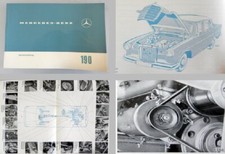 Mercedes Benz 190 c W110 Manuale uso e manutenzione 1964 manutenzione manutenzione piccola aletta posteriore