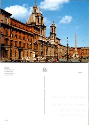 Roma piazza navona cartolina - roma,