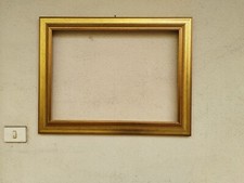 CORNICE IN LEGNO DORATA ANNI 90 PER QUADRI CM 60 X 43 BATTENTE CM 2,5