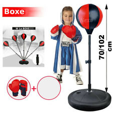 SACCO BOXE per BAMBINI CON BASE E GUANTONI PUNGIBALL REGOLABILE cm 70-103